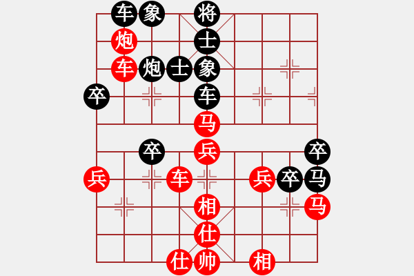 象棋棋譜圖片：五七炮互進(jìn)三兵對(duì)屏風(fēng)馬邊卒右馬外盤河 紅左橫車對(duì)黑飛右象心靈之窗(北斗)-勝-馬行空(天罡) - 步數(shù)：50 