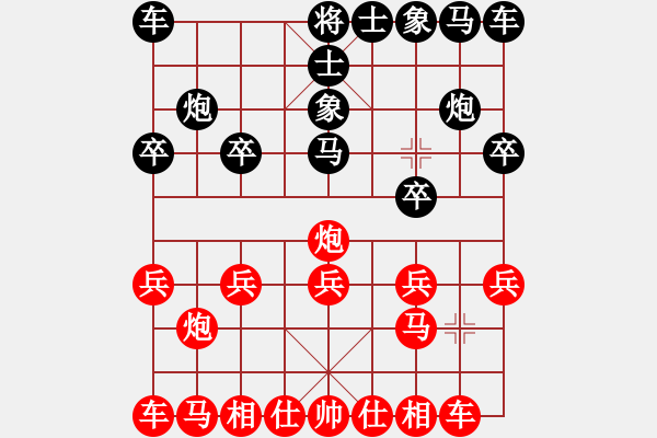 象棋棋譜圖片：小菜鳥對陌上人 - 步數(shù)：10 