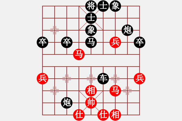 象棋棋譜圖片：初學(xué)者之一(9段)-負(fù)-廈門第一刀(天帝) - 步數(shù)：48 