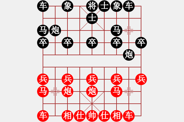 象棋棋譜圖片：開心棋社開心業(yè)4-3先負(fù)青青的小草業(yè)1-12018·7·2 - 步數(shù)：10 