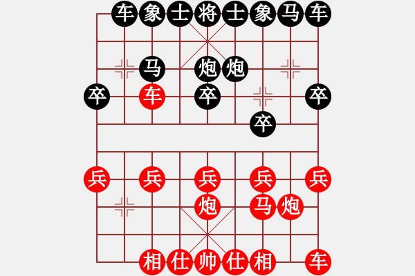 象棋棋譜圖片：何斌（讓馬負(fù)）彭昌明140119弈于小飛家1 - 步數(shù)：10 