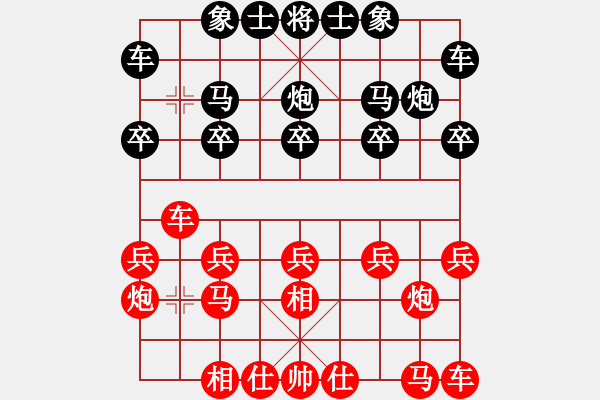 象棋棋譜圖片：老玩童[543975275] -VS- 橫才俊儒[292832991] - 步數(shù)：10 