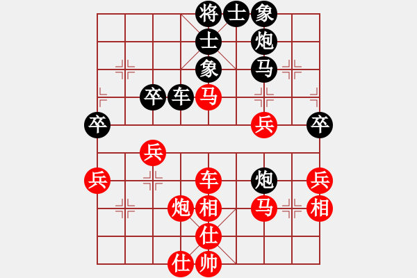 象棋棋譜圖片：liu88251[紅] -VS- bbbo002[黑] - 步數(shù)：40 