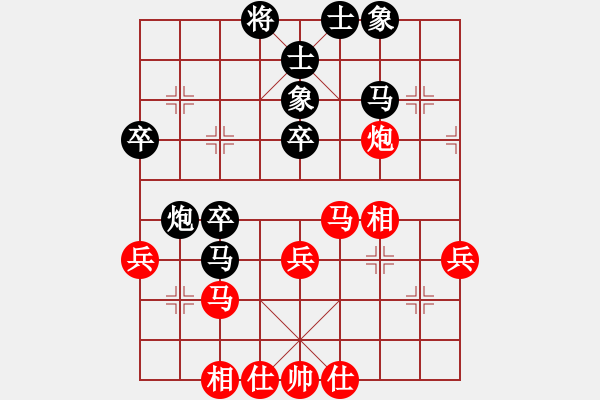 象棋棋譜圖片：飛渡關(guān)山(4段)-負(fù)-新品棋星云(7段) - 步數(shù)：40 