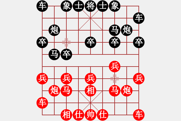 象棋棋谱图片：江西 康群光 和 宁夏 吴安勤 - 步数：10 