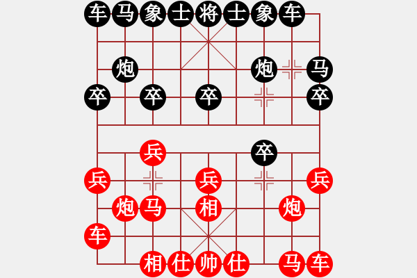 象棋棋譜圖片：金華棋協(xié) 單忠海 勝 溫嶺 趙旸鶴 - 步數(shù)：10 