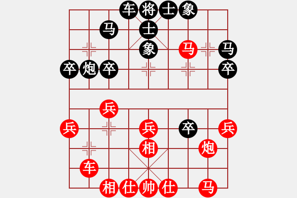 象棋棋譜圖片：金華棋協(xié) 單忠海 勝 溫嶺 趙旸鶴 - 步數(shù)：30 