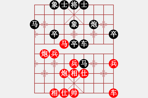 象棋棋譜圖片：1 過宮炮 - 步數(shù)：40 