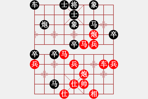 象棋棋譜圖片：第1輪 第2場 第1臺(tái) 浙江省金銀姬先勝廣西壯族自治區(qū)張冬梅 - 步數(shù)：40 