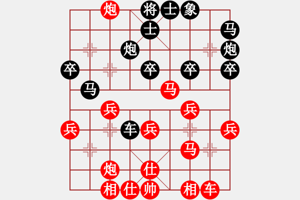 象棋棋譜圖片：王浩昌     先勝 楊添任     - 步數：40 