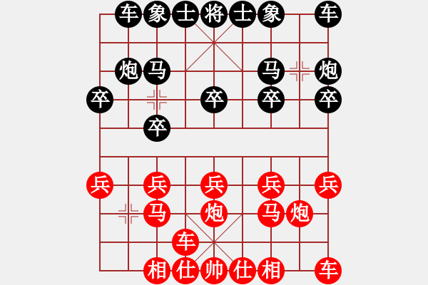 象棋棋谱图片：孤独剑[红] -VS- 惕龙[黑] - 步数：10 