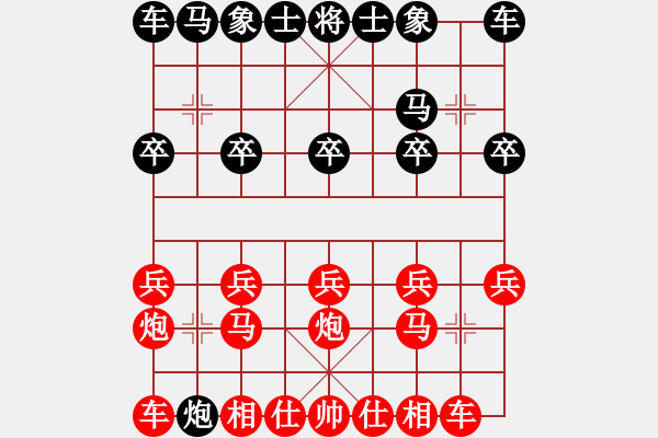 象棋棋譜圖片：還是按以前的套路，吃光后五兵過(guò)河絕殺 - 步數(shù)：10 