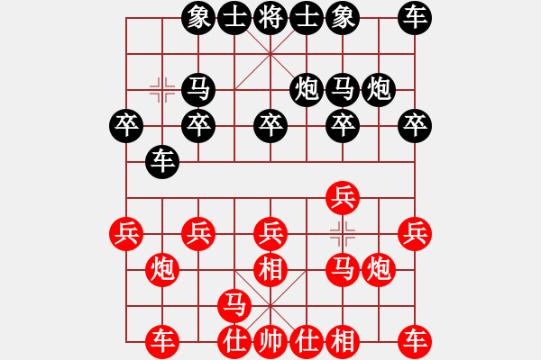 象棋棋譜圖片：（輸棋反思）【中】蓮花棋士[黑] -VS- 【中】火神武生[紅] - 步數(shù)：10 