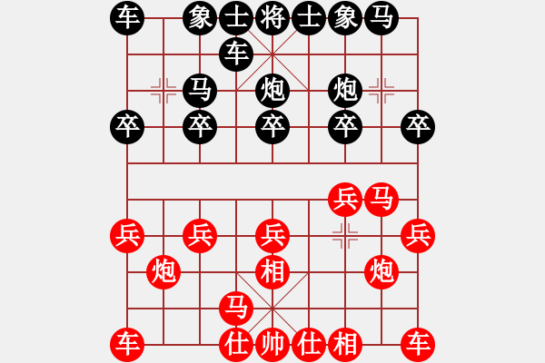 象棋棋譜圖片：深圳棋王(9星)-和-我愛何玉花(9星) - 步數(shù)：10 