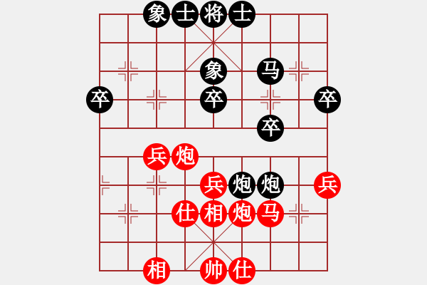 象棋棋譜圖片：ゞ★昌哥[紅] -VS- 過河帥[黑] - 步數(shù)：40 