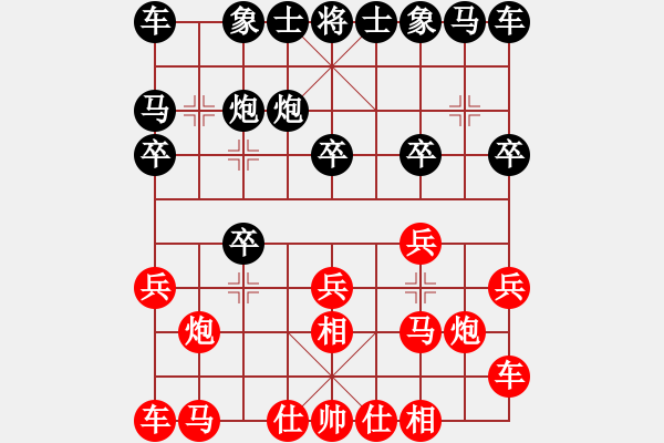 象棋棋譜圖片：江蘇鐘悅棋牌俱樂(lè)部有限公司隊(duì) 李沁 勝 河北體彩隊(duì) 王子涵 - 步數(shù)：10 