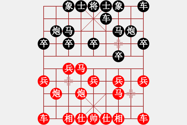 象棋棋譜圖片：仙人指路(紅勝） - 步數(shù)：10 