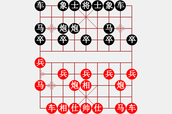 象棋棋譜圖片：象棋旋風(fēng) 先勝 佳佳象棋 - 步數(shù)：10 