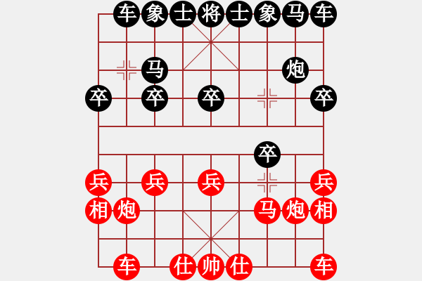 象棋棋谱图片：杭州市环境集团 刘明 和 四川成都龙翔通讯 赵攀伟 - 步数：10 