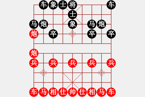 象棋棋譜圖片：910局 B00- 中炮局-賈詡(1900) 先負 旋風引擎23層(2738) - 步數：10 