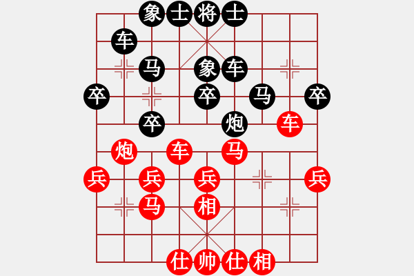 象棋棋譜圖片：lqycjsl(8段)-負(fù)-大兵小小兵(7段) - 步數(shù)：30 