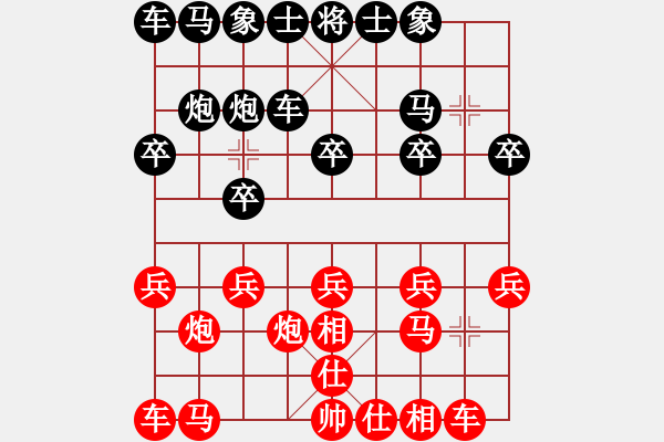 象棋棋譜圖片：對(duì)過(guò)宮炮 - 步數(shù)：10 