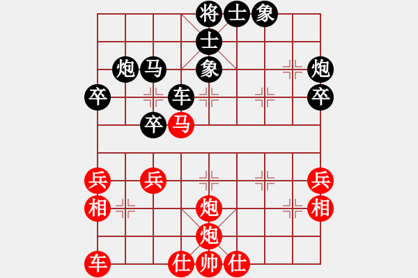 象棋棋譜圖片：太守棋狂先勝中國棋院交流中心張旭業(yè)7-12018·11·12 - 步數(shù)：40 