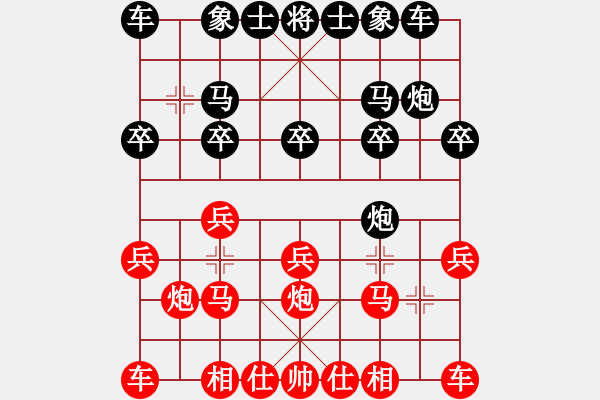 象棋棋谱图片：西北小侠(9星)-胜-高记(8星) - 步数：10 