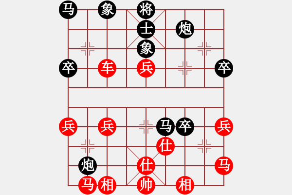 象棋棋譜圖片：橫才俊儒[292832991] -VS- 傳朋車業(yè)[375002982] - 步數(shù)：40 