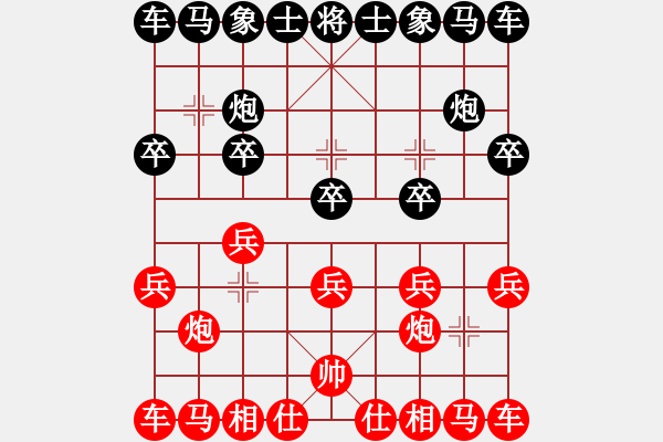 象棋棋譜圖片：1 - 步數(shù)：0 