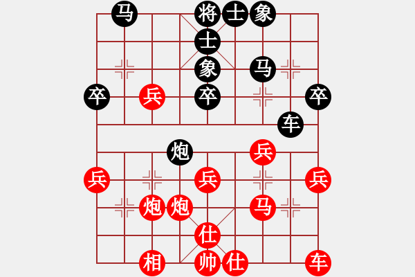 象棋棋譜圖片：雪擁蘭關(guān)(8段)-勝-山東王再越(5段) - 步數(shù)：30 