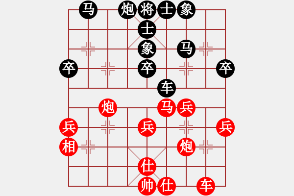 象棋棋譜圖片：雪擁蘭關(guān)(8段)-勝-山東王再越(5段) - 步數(shù)：40 