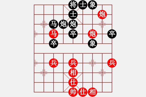 象棋棋谱图片：2015.4.25幺毅先和孙博 - 步数：60 