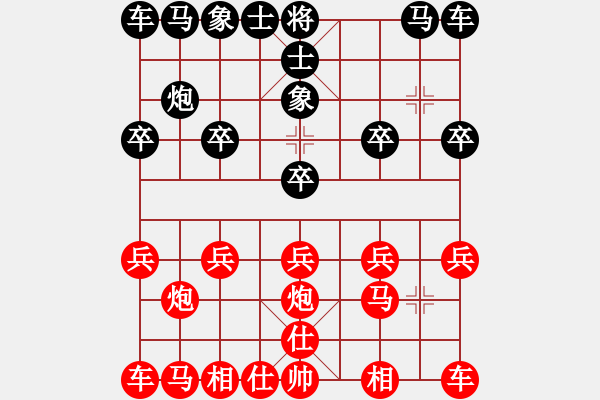 象棋棋譜圖片：上帥局 - 步數(shù)：10 