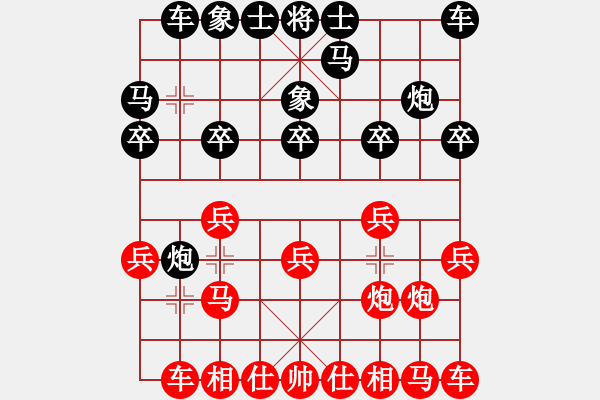 象棋棋譜圖片：jjqaxq(風(fēng)魔)-和-華山完美庫(北斗) - 步數(shù)：10 