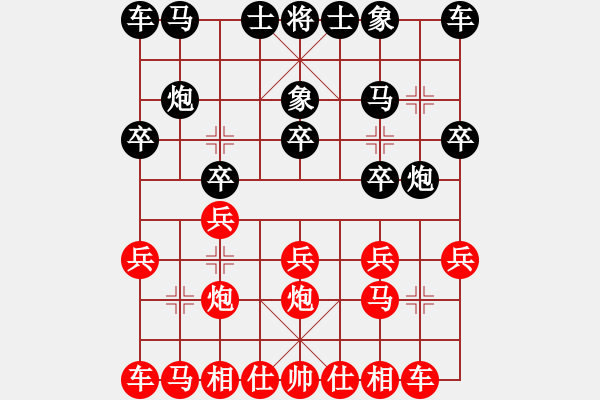 象棋棋譜圖片：1506局 B05- 中炮對(duì)進(jìn)左馬-天天Ai1-1(先負(fù))小蟲引擎23層 - 步數(shù)：10 