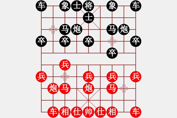 象棋棋譜圖片：仙人指路（業(yè)五升業(yè)六評測對局）我先勝 - 步數(shù)：10 