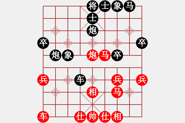 象棋棋譜圖片：江油指甲刀(4段)-負(fù)-彰德虎將(2段) - 步數(shù)：34 