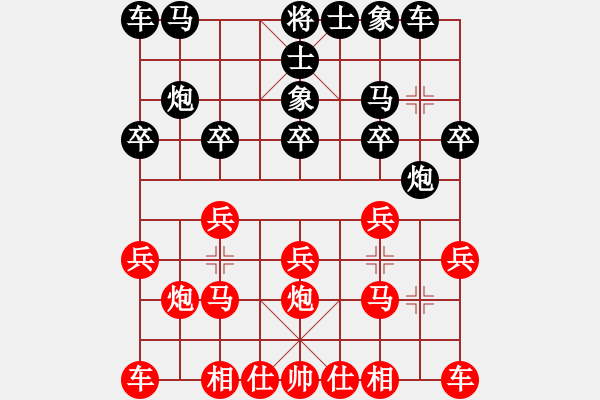 象棋棋譜圖片：測(cè)評(píng)遇野路子棋手 - 步數(shù)：10 