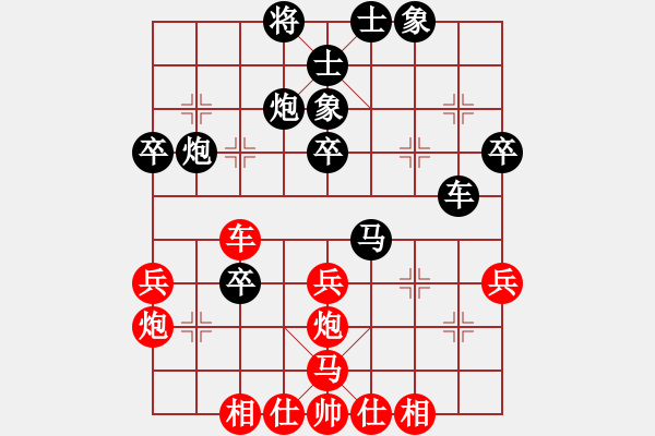 象棋棋譜圖片：測(cè)評(píng)遇野路子棋手 - 步數(shù)：40 