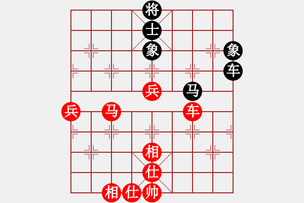 象棋棋譜圖片：五八炮進三兵對屏風馬右橫車（旋風14層先勝巫師大師級） - 步數(shù)：100 