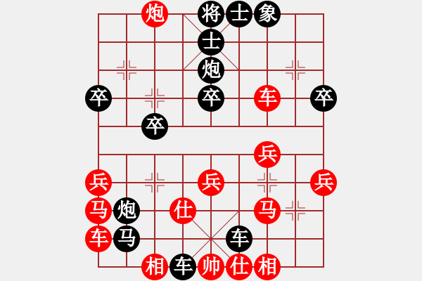 象棋棋譜圖片：讓先順炮（0）117讓先直車 金鉤馬橫車 棄象棄馬 進炮進車 平頂冠 讓先-順炮直車臥槽馬007 1 - 步數(shù)：32 