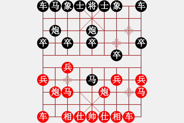 象棋棋譜圖片：唐伯虎[紅] -VS- 黃浩[黑] - 步數：10 