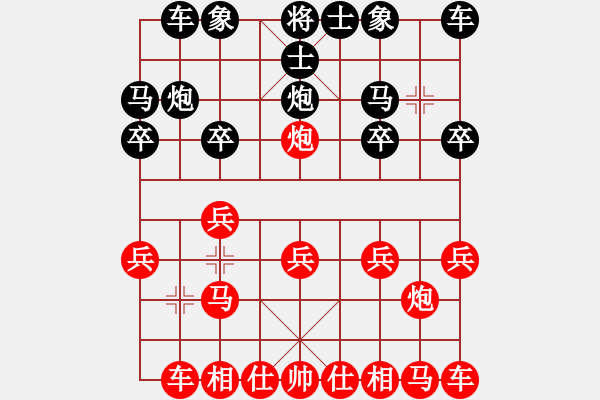 象棋棋譜圖片：2828局 D50-中炮對列炮-曹仁(1750) 先負 旋風引擎23層(2867) - 步數(shù)：10 