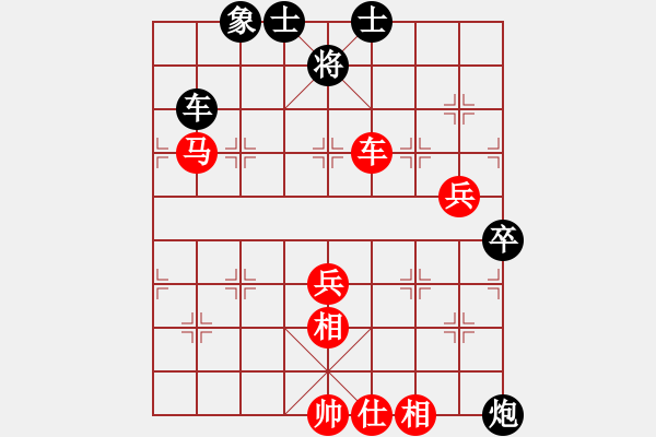 象棋棋譜圖片：北戰(zhàn)神(6段)-勝-品棋廣場(chǎng)(6段) 中炮過(guò)河炮對(duì)左三步虎 - 步數(shù)：100 