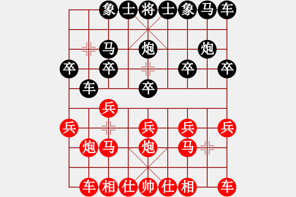 象棋棋譜圖片：急進(jìn)中兵車(chē)望河 - 步數(shù)：10 