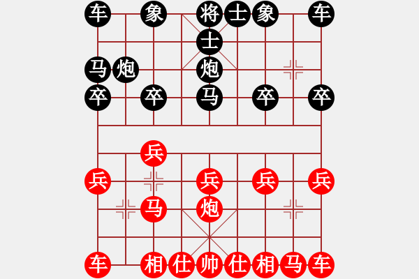 象棋棋譜圖片：魯煙刁文樂(8段)-和-隔岸觀火(8段) - 步數(shù)：10 