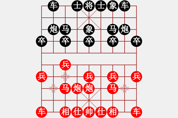 象棋棋譜圖片：淄博老頑童(9段)-勝-楚漢傳奇(8段) - 步數：10 