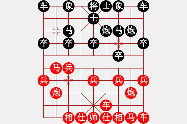 象棋棋譜圖片：河南省社體中心 何文哲 勝 吉林省棋牌管理中心 黃大為 - 步數(shù)：10 