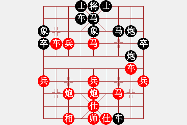 象棋棋譜圖片：貓貓聽(tīng)雨(6段)-勝-天山奇?zhèn)b(3段) - 步數(shù)：40 